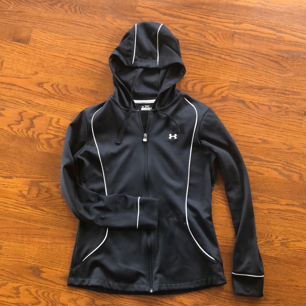 Black and White Under Armor Zip Up